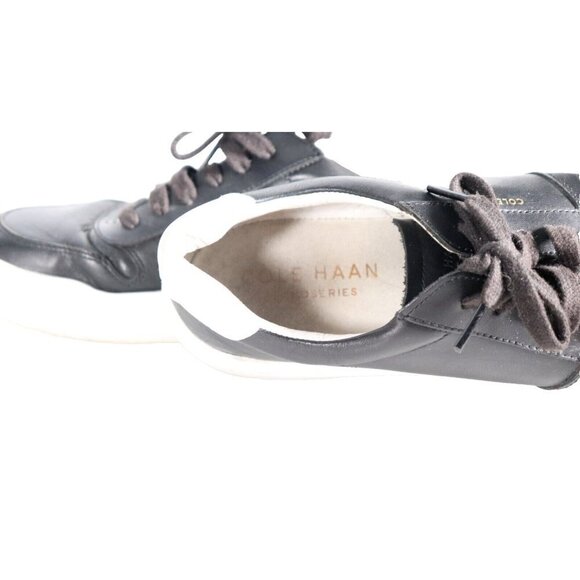 Cole Haan Women's US9.5 B Black Grandpro Topspin Trainer Low-Cut Leather Sneaker - Picture 8 of 11